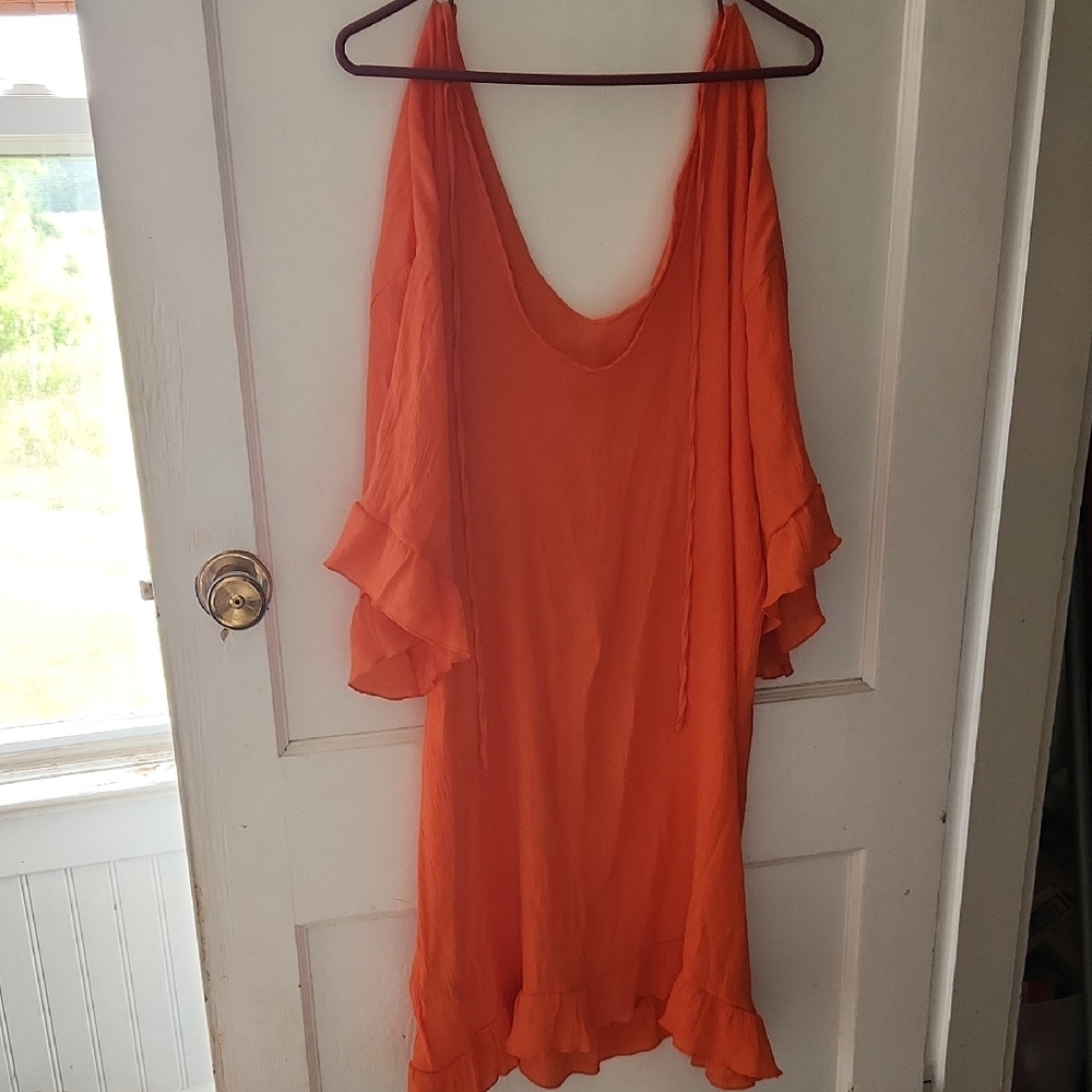 SHEIN Vibrant Orange Dress